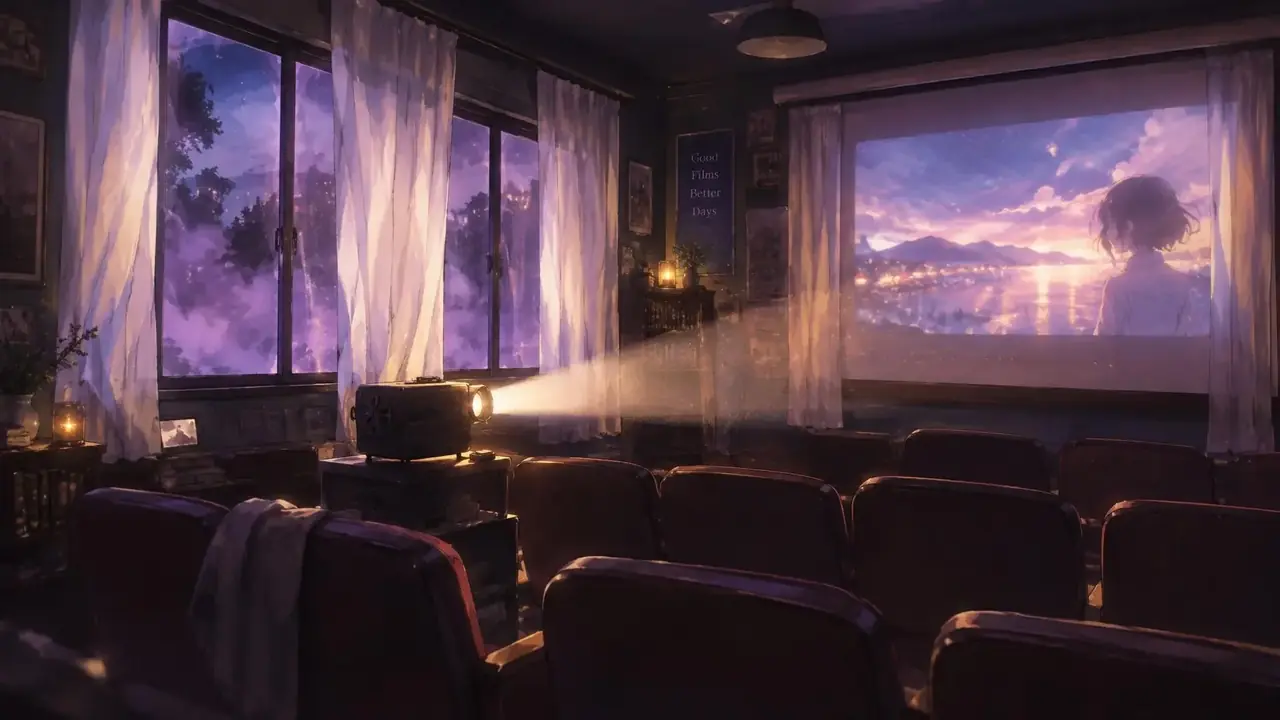 剧场版：短一些、密一些，散场刚好天亮 - 樱花动漫里番页面主视觉插画